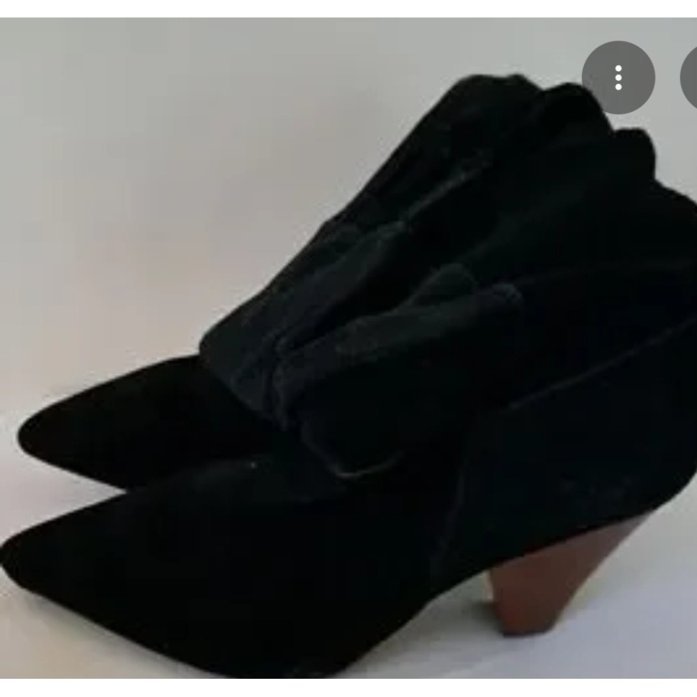 Kensie Black Heeled Sloushy Suede‎ Boots  Women Size 10M ***TRENDING*** - Picture 8 of 15